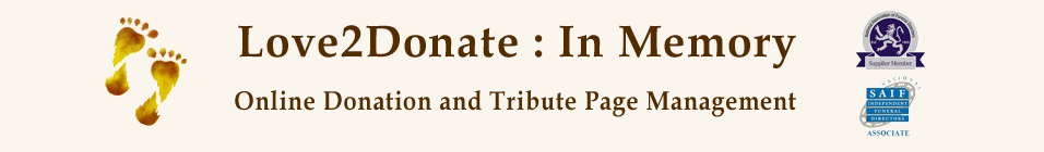 Online Donation and Tribute Page Management